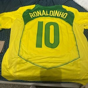 Nike Total 90 Brazil reissue ronaldinho jersey number 10 size XL